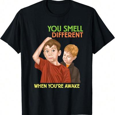 Men's Baseball Home Plate Drip Graphic T-Shirt | 100% Cotton Black You Smell Different / L