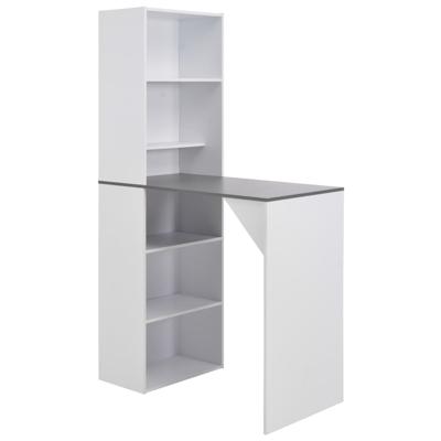 Bartafel met kast 115x59x200 cm wit