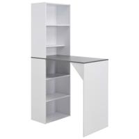 Bartafel met kast 115x59x200 cm wit