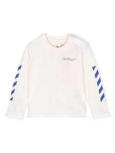 Off-White Kids t-shirt en coton à logo imprimé - Blanc