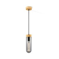 Home sweet home capri hanglamp medium hout/glas