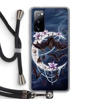 Vleermuizen Maan: Samsung Galaxy S20 FE / S20 FE 5G Transparant Hoesje met koord Vleermuizen Maan: Samsung Galaxy S20 FE / S20 FE 5G Transparant Hoesje met koord