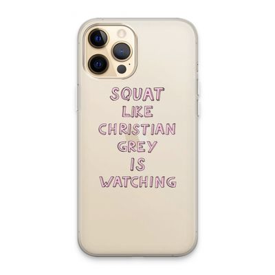 Christian Grey: iPhone 13 Pro Max Transparant Hoesje