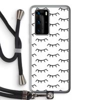 Wimpers: Huawei P40 Pro Transparant Hoesje met koord