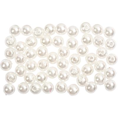 Creativ Company Waskralen, d 5 mm, gatgrootte 0,7 mm, parelmoer, 100 stuk/ 1 doos