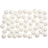Creativ Company Waskralen, d 5 mm, gatgrootte 0,7 mm, parelmoer, 100 stuk/ 1 doos