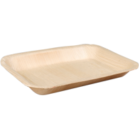 Depa Bord | rechthoekig | 1-vaks | palmblad | 24x16cm | naturel | 100 stuks