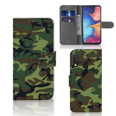 Samsung Galaxy A20e | Telefoon Hoesje | Army Dark