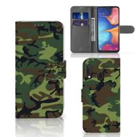 Samsung Galaxy A20e | Telefoon Hoesje | Army Dark