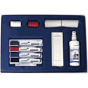 Legamaster STARTER Kit 7-125000 Whiteboardmarker Zwart, Blauw, Rood, Groen Incl. bordwisser, bordreiniger, magneten 27 stuk(s)