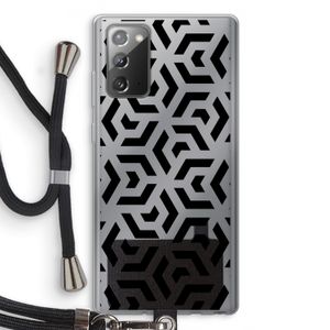 Crazy pattern: Samsung Galaxy Note 20 / Note 20 5G Transparant Hoesje met koord