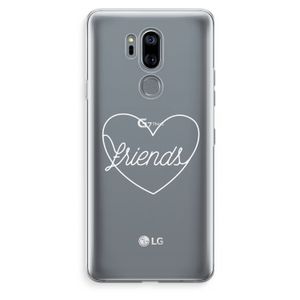 Friends heart pastel: LG G7 Thinq Transparant Hoesje