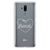 Friends heart pastel: LG G7 Thinq Transparant Hoesje