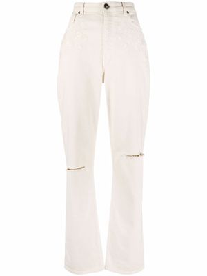 ETRO jean droit à taille haute - Tons neutres