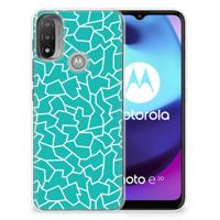 Motorola Moto E20 | E40 | Hoesje maken | Cracks Blue