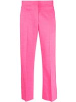 MSGM pantalon court à taille haute - Rose - thumbnail