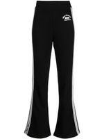 CHOCOOLATE pantalon de jogging évasé à rayures - Noir