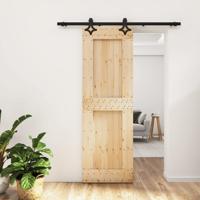 Schuifdeur met beslag 70x210 cm massief grenenhout