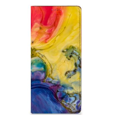 Bookcase Samsung Galaxy A22 5G Watercolor Dark Bookcase Samsung Galaxy A22 5G Watercolor Dark