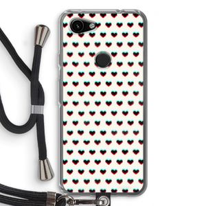 Hartjes: Pixel 3a Transparant Hoesje met koord
