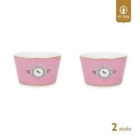 Pip Studio Kommen - Love Birds - Roze - Set van 2 - 15cm