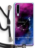 Sterrenbeeld - Donker: Huawei P30 Transparant Hoesje met koord
