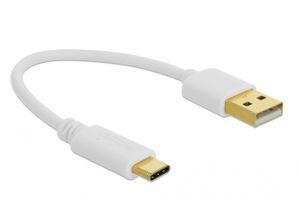 Delock 85355 USB-oplaadkabel Type-A naar USB Type-C 15cm