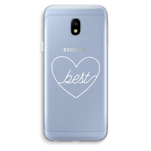 Best heart pastel: Samsung Galaxy J3 (2017) Transparant Hoesje