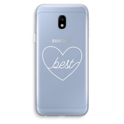 Best heart pastel: Samsung Galaxy J3 (2017) Transparant Hoesje