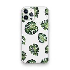 Tropische bladeren: iPhone 12 Pro Transparant Hoesje