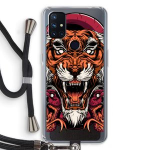 Tiger and Rattlesnakes: OnePlus Nord N10 5G Transparant Hoesje met koord