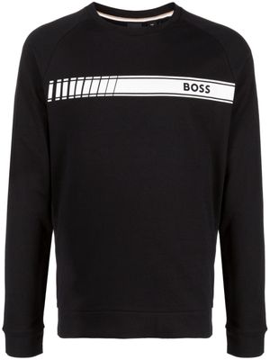 BOSS sweat Authentic en coton - Noir