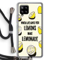 Lemonade: Samsung Galaxy A42 5G Transparant Hoesje met koord