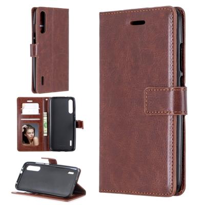 Crazy Horse textuur horizontale Flip lederen draagtas met houder & kaartsleuven & portemonnee & fotolijstjes voor Xiaomi mi a3 (bruin)