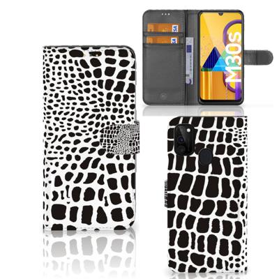 Samsung Galaxy M21 | M30s | Telefoonhoesje | Met pasjeshouder | Slangenprint