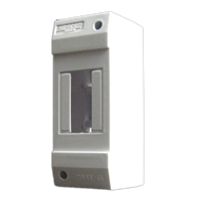 SEP -S2 opbouw 2 module kast met dinrail kleur grijs 130x52x60mm 2 modulen 36mm IP20
