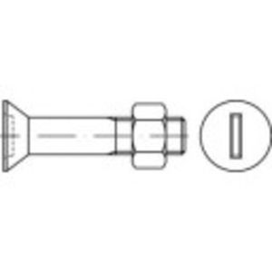 TOOLCRAFT 144337 Verzonken schroeven M24 100 mm Sleuf DIN 7969 Staal Galvanisch verzinkt 10 stuk(s)