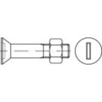 TOOLCRAFT 144337 Verzonken schroeven M24 100 mm Sleuf DIN 7969 Staal Galvanisch verzinkt 10 stuk(s)