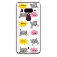 Meow: HTC U12+ Transparant Hoesje