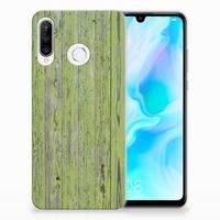 Huawei P30 Lite Bumper Hoesje Green Wood