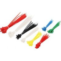 LogiLink KAB0018 kabelbinders 200 stuks verschillende kleuren/afmetingen - thumbnail