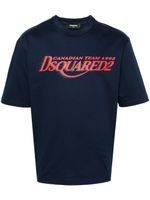 DSQUARED2 t-shirt en coton à logo imprimé - Bleu