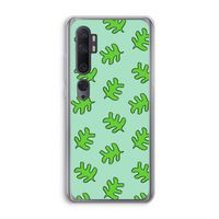 Groene blaadjes: Xiaomi Mi Note 10 Transparant Hoesje