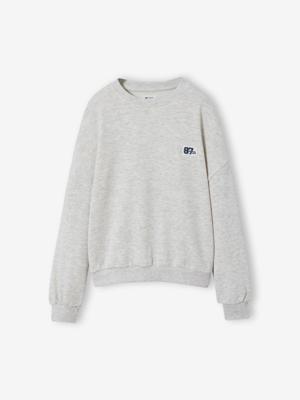 Sport sweater gemêleerd grijs