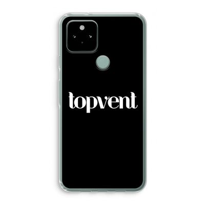 Topvent Zwart: Google Pixel 5 Transparant Hoesje