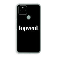 Topvent Zwart: Google Pixel 5 Transparant Hoesje