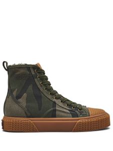 Marc Jacobs baskets montantes The Camo Jacquard - Vert