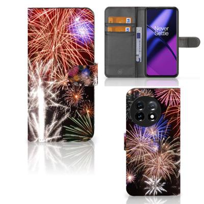 OnePlus 11 | Wallet Case | met Pasjes | Vuurwerk