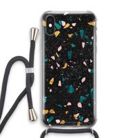 Terrazzo N°10: iPhone XS Transparant Hoesje met koord