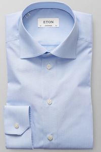 ETON Contemporary Fit Overhemd lichtblauw/wit, Fijne strepen